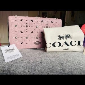 New Coach Callie Clutch with Rivets